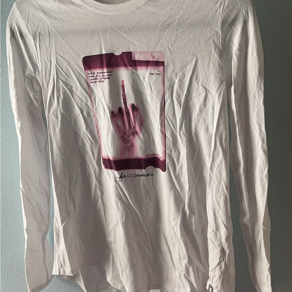 White Long Sleeve Graphic Shirt